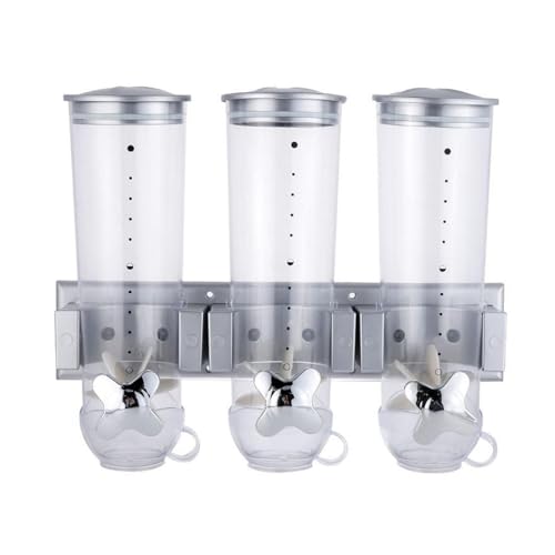 TWISAXC Contenedor de cereales hermético, dispensador de alimentos secos, solución para almacenar azúcar, arroz, bocadillos, práctico dispensador de