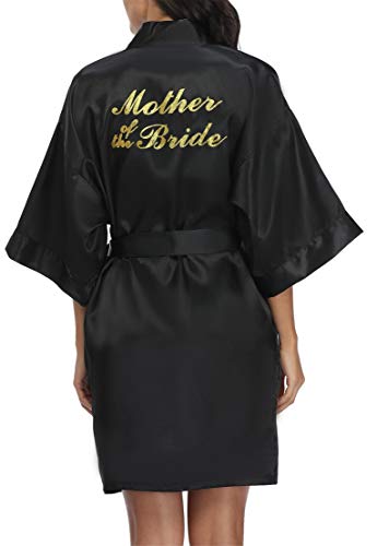 Image of Giova Women Bridal Robe for Bride and Bridesmaid Getting Ready Wedding Party Bathrobe