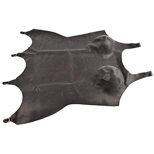 Rubberfashion Latex Corsage - Latex Corsage mit 4 Strapsen Halter - Corsage mit Trägern und ausgeformten Cups für Damen – Bild 3