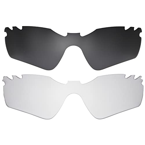 Verres Radar Path ventilés noir transparent polarisé compatibles Oakley taille unique