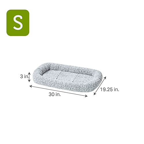 Friends Forever Bolster Dog Crate Mat 30 Inch, Washable Dog Crate Bed, Sherpa Fleece, Nova Grey by Friends Forever - Used condition - Image 6