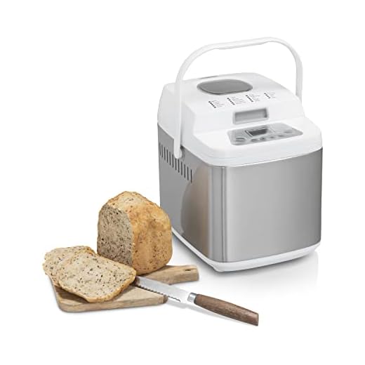 Princess 152007 – Machine à pain Deluxe – Programme sans gluten, en Acier Inoxydable, Blanc, 152007 Bread Maker Homemade Deluxe
