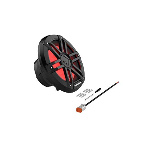 Image of Rockford Fosgate M1D4-8B Color Optix 8 inch DVC 4-Ohm Multicolor LED Lighted Marine Subwoofer - Black