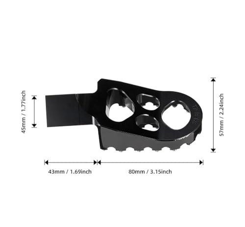 Pédale pliable moto pour éviter la casse et élargir l'appui sur F750GS et R1200GS - 2