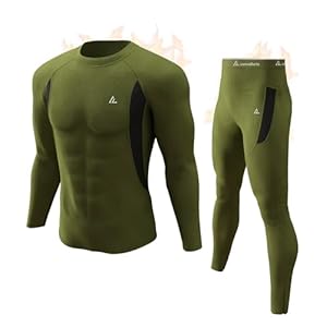 CL convallaria Thermal Underwear Long Johns Set Mens Winter Gift Hunting Gear Sport Base Layer Bottom Top