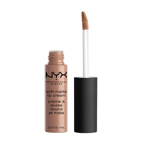 NYX PROFESSIONAL MAKEUP Soft Matte Lip Cream Lightweight Liquid Lipstick - London (Mid-Tone Beige)