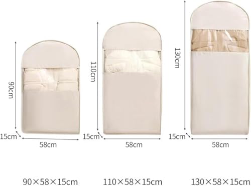 Otherwise Garment Bags For Hanging Clothes Space Saving With Self Compression Zipper, Otherwisie Storage Bags Dust Cover Clothes Bags For Down Coat For Closet Storage (Pink, M+L+XL)2