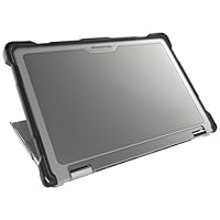 Gumdrop SlimTech Chromebook Case for 13.3 inch Dell Latitude 7350 | 7340 (2-in-1) Protective Sleek Snap On Hard Shell Laptop Cover for Kids Students School Work Office - Black