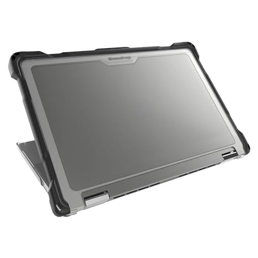 Gumdrop SlimTech Hard Shell Laptop Case Fits Dell Latitude 7350 | 7340 (2-in-1) Rugged Drop Tested Shockproof Lightweight Reliable Device Protection for Office Travel Business and Professionals Black