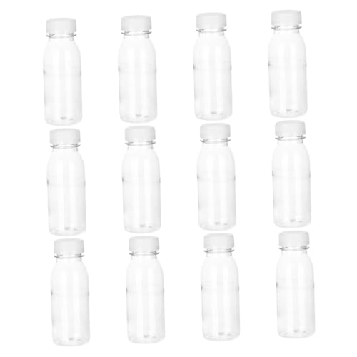 JECOMPRIS 200ml Plastic Drink Bottles Juice Packaging Bottles Smooth Edges Safe for Daily Use