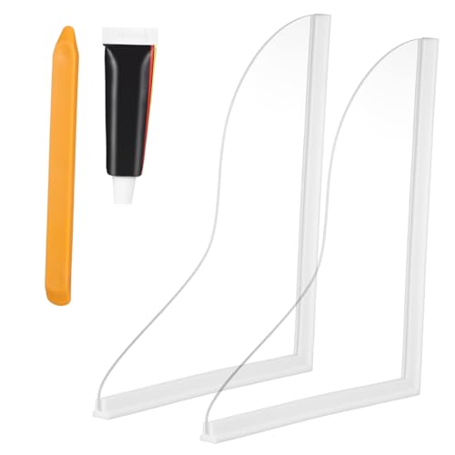 KONTONTY 2Pcs Clear Tub Corner Bathroom Splash Shield for Wash Basin Shower Water Barrier for Preventing Splashing and Maintaining Clean Spaces