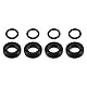 Partuto Kraftstoffeinspritzdüsen-Dichtungs-O-Ring - Auto O-Ring Reparaturset - für Ford F-Series NBR Gummi Schwarz - 4 Sets