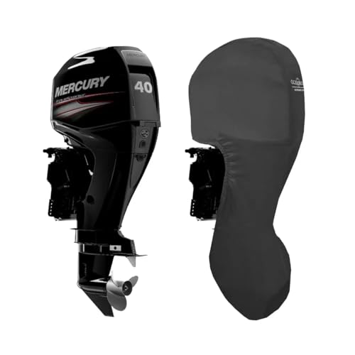 Oceansouth Custom Fit Full Covers for Mercury Outboard Engine (40-60HP 4 STR 4CYL 995CC (from 2008 up to 2024), Leg Length:20