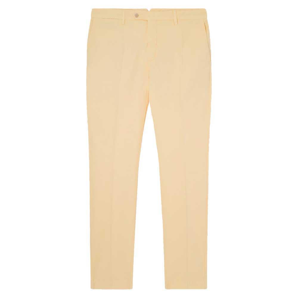 Hackett London Men's Lin Stripe Eng Stripe Trouser, Yellow (Soft Yellow), 31W/28L