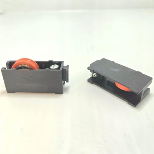 10 Ruedas de puerta y ventana corredera ELITE base plastico ancho 15 mm, Alto 24,3 mm