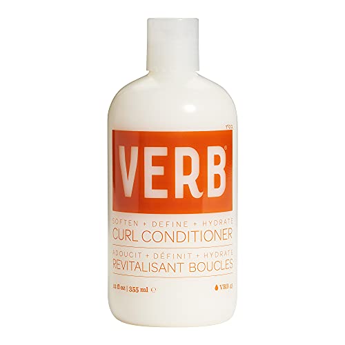 Verb Curl Conditioner, Vegan Anti-Frizz Curl Defining Conditioner Deeply Nourishes and Repairs Damaged Hair, 12 fl oz