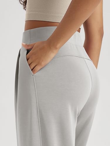 Image of ODODOS Modal Soft Wide Leg Pants for Women High Waist Casual Relaxed Pants with Pockets-27 /29 inch / 31 inch Inseam