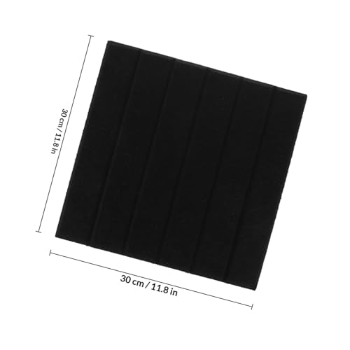 Abaodam 6 piezas Paneles acústicos absorbentes de sonido en fibra de poliéster para uso en casa y estudio con diseño de franjas verticales para reducción de ruido miniatura 2