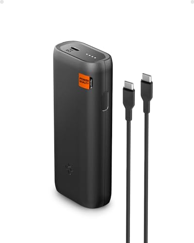 Spigen for USB C Power Bank, ArcPack 30W 10000mAh Super-Compact Compatible with iPhone 17 16 15 14 Galaxy S25 S24 Z Fold Flip 7 iPad AirPods PD PPS USB Type C Portable Charger Battery Pack with Cable