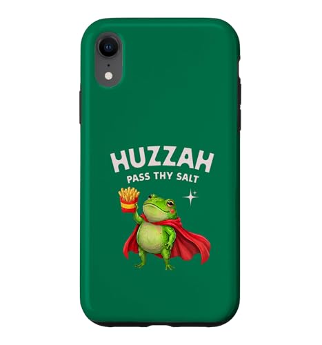Huzzah Pass Thy Salt Frog Knight �t���C�h�|�e�g �Q�[�}�[ �X�i�b�N �X�}�z�P�[�X iPhone XR �p