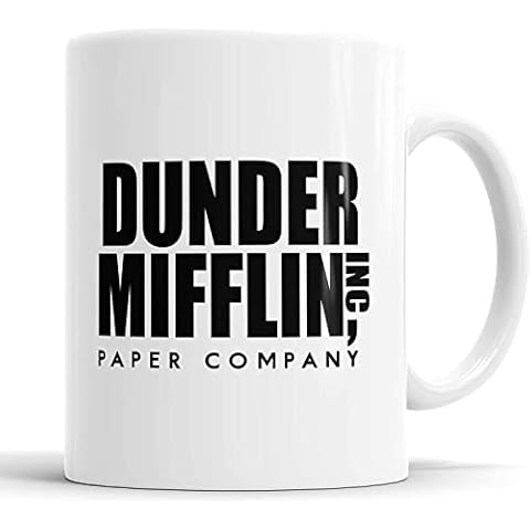 Dunder Mifflin Mug Cup TV Series The Office Christmas Birthday Gift Idea for Mum, Dad, Brother, Sister, Son, Daughter, Uncle, Auntie, Office Fan Cover