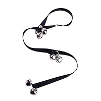 Hund Türklingel, Haustier Training Türklingel, Verstellbare Hundetraining Glocke, Töpfchentraining Türklingel, zur Hausinternen Schulung und zum Toilettentraining und Kommunikationsgerät,1PC,Schwarz