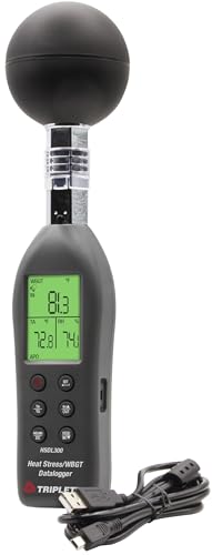 Image of Triplett HSDL300 Indoor /Outdoor Heat Stress WBGT (Wet Bulb Globe Temperature) Datalogger with Certificate of Calibration to NIST