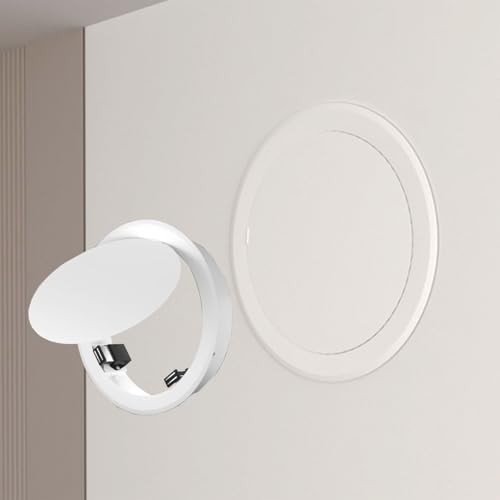 Panel de acceso redondo Detive Inspect Hatch para reparación de paneles de yeso y techo, puerta para aire acondicionado y fontanería, fácil instalación, color blanco h