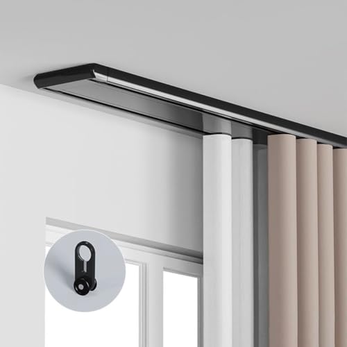 GJMSSMY Heavy Duty Silent Curtain TrackCustomizable Ceiling Rail for Living Room Bedroom & BathroomVersatile Partition Kit for Home Décor Solutions