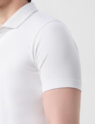 Image of Symbol Premium Men's Super Soft Cotton Stretch Polo | Regulat Fit | Available in Plus Sizes White