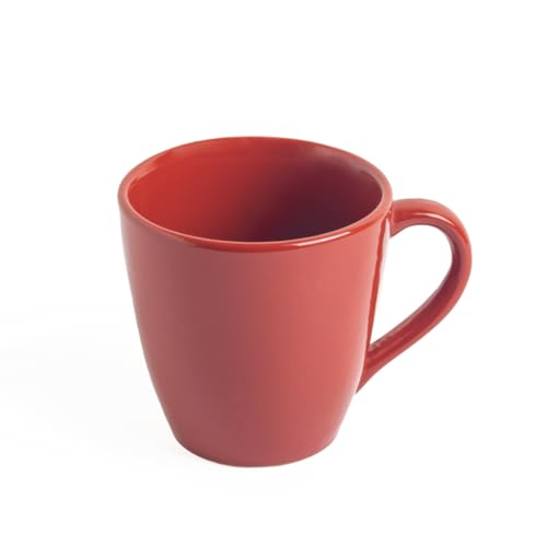 Image of Sipologie Artisan Ceramic Coffee Mug 280ml, Set of 4 - Scarlet