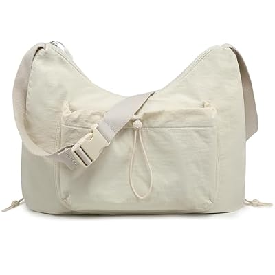 HYZUO Borsa a Tracolla a Mezzaluna da Donna Borse a Tracolla, Beige