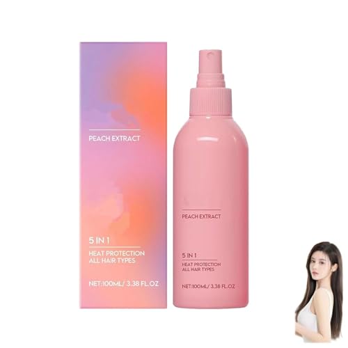 Spray capilar 5 en 1 sin enjuague,spray capilar con keratina,mascarilla capilar con esencia reparadora,hidratante y nutritiva,controla la grasa y antiencrespamiento,apto para todo tipo de cabello