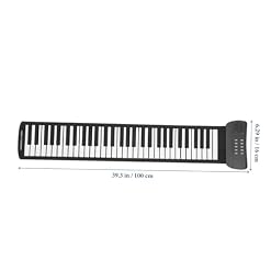 TOYANDONA 61 rouleau de piano clavier électrique piano pliable débutant clavier usb piano portable piano électronique roulé à la main piano électronique portatif Gel de silice Black - Les Beatles, Paul McCartney, John Lennon, RIngo Starr, George Harrison TOYANDONA 61 rouleau de piano clavier électrique piano pliable débutant clavier usb piano portable piano électronique roulé à la main piano électronique portatif Gel de silice Black – Image 5