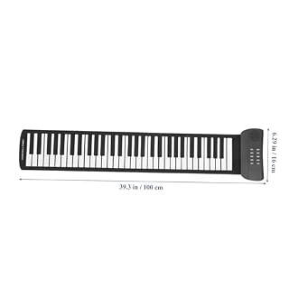 TOYANDONA 61 rouleau de piano clavier électrique piano pliable débutant clavier usb piano portable piano électronique roulé à la main piano électronique portatif Gel de silice Black - Les Beatles, Paul McCartney, John Lennon, RIngo Starr, George Harrison TOYANDONA 61 rouleau de piano clavier électrique piano pliable débutant clavier usb piano portable piano électronique roulé à la main piano électronique portatif Gel de silice Black – Image 5