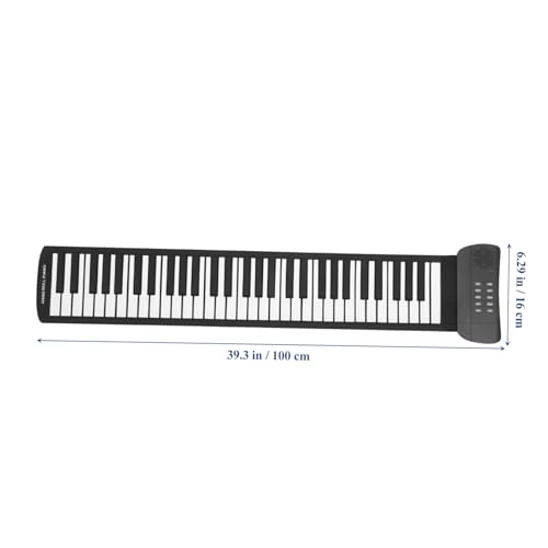 TOYANDONA 61 rouleau de piano clavier électrique piano pliable débutant clavier usb piano portable piano électronique roulé à la main piano électronique portatif Gel de silice Black - Les Beatles, Paul McCartney, John Lennon, RIngo Starr, George Harrison TOYANDONA 61 rouleau de piano clavier électrique piano pliable débutant clavier usb piano portable piano électronique roulé à la main piano électronique portatif Gel de silice Black – Image 6