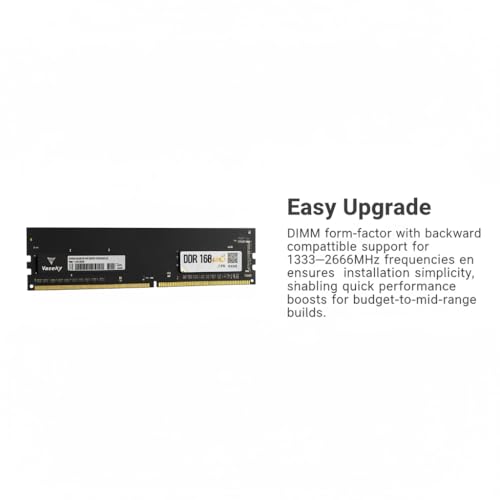 Image of Vaseky DDR4 16GB 3200MHz Memory Module 32GB Desktop RAM High Speed Low Latency 240 Pin DDR4 16GB Fully Compatible Intel Systems Stable Performance Dual-Channel Stick
