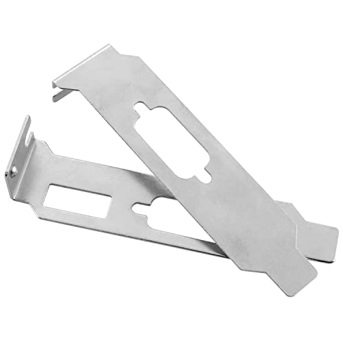 Mtqy Low Profile Half Height Bracket 2Pcs Low Profile/Half Height Slot Brackets For Hdmi, Vga And Dvi Ati Nvidia Video Graphics Card #TOP3