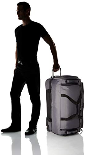 Travelpro Bold-Drop Bottom Wheeled Rolling Duffel Bag, Grey/Black, 30-Inch