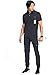Cherokee Infinity Mens Scrub Top Modern Fit Polo T-Shirt with Zipper Chest Pocket Plus Size CK825A, 4XL, Pewter