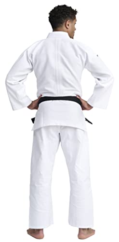 IPPONGEAR Basic 2 leichter Einsteiger & Kinder Judoanzug (Ausrüster der deutschen Nationalmannschaft, Schnürbund an der Hose, 500gr/m² Stoffdichte) weiß