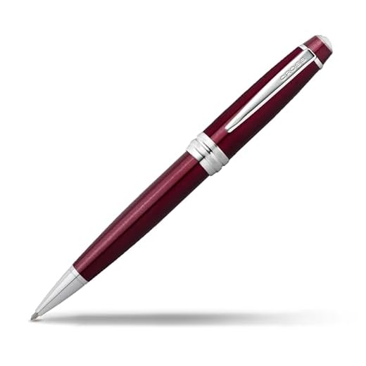 Cross Bailey Refillable Ballpoint Pen Presented in a Premium Gift Box - Medium Point, Black Ink, Red