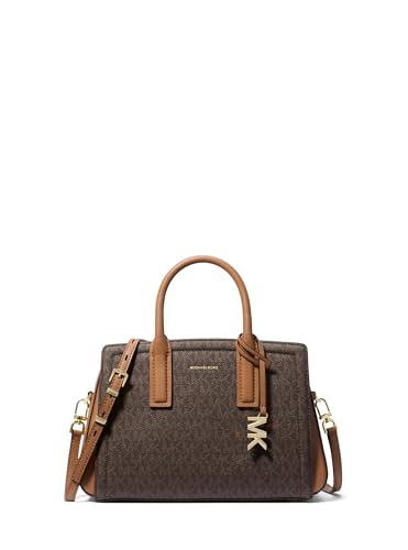 Michael Kors Bolsa feminina Laila Sm, Ferragens douradas/marrom/bolota, One Size