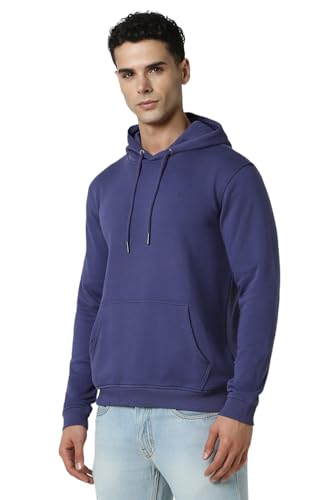 Image of Van Heusen Men's Hooded Neckline Full Sleeve Premium Cotton Blend Sweatshirt for Men | Effortless Styling | Comfort Wear
