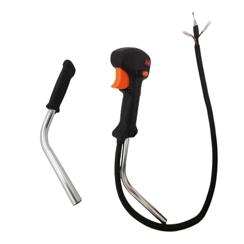 園芸用品 手動スロットルスイッチ 40cm チューブハンドル 刈払機コントロールチューブハンドルスイッチ スロットルトリガー(1 Set)