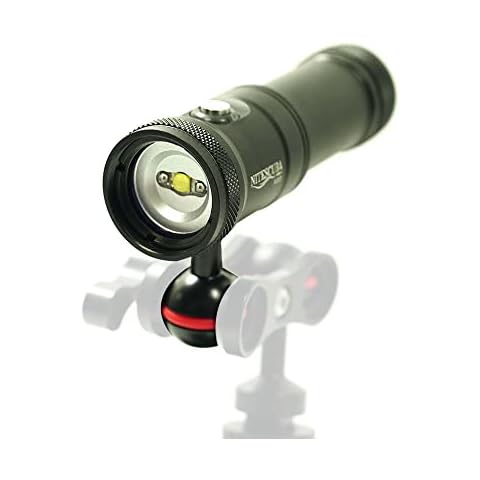 Diving Video Light 2000 Lumens Diving Photography Camera Light for GoPro Diving LED Flashlight, 100m/330ft Underwater Flood Light with White and Red LED Light, Flashlight NiteScuba V20 Cover