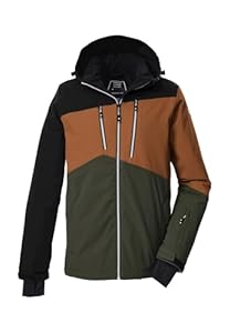 Killtec Herren Skijacke Funktionsjacke mit Kapuze und Schneefang KSW 306 MN SKI Jckt wasserdicht, Winddicht, atmungsaktiv 00200-schwarz XL