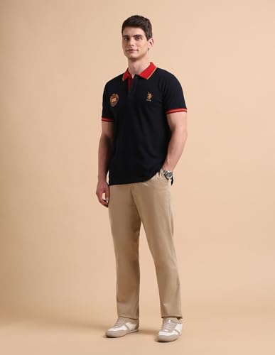 Image of U.s.Polo Association Men's Slim fit Iconic Number Polo Shirt