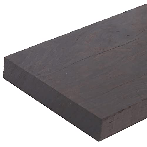 Schwarzes Ebenholz Holz 120x60x10mm DIY Handgriff Musikinstrumente Zubehör (120 * 60 * 10mm)