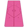 Liforme-Gratitude-Yoga-Mat-Patented-Alignment-System-Warrior-like-Grip-Non-slip-Eco-friendly-and-Biodegradable-sweat-resistant-long-wide-and-thick-for-comfort-Special-EditionPink Liforme Gratitude Yoga Mat - Free Yoga Bag included - Patented Alignment System, Warrior-like Grip, Non-slip, Eco…